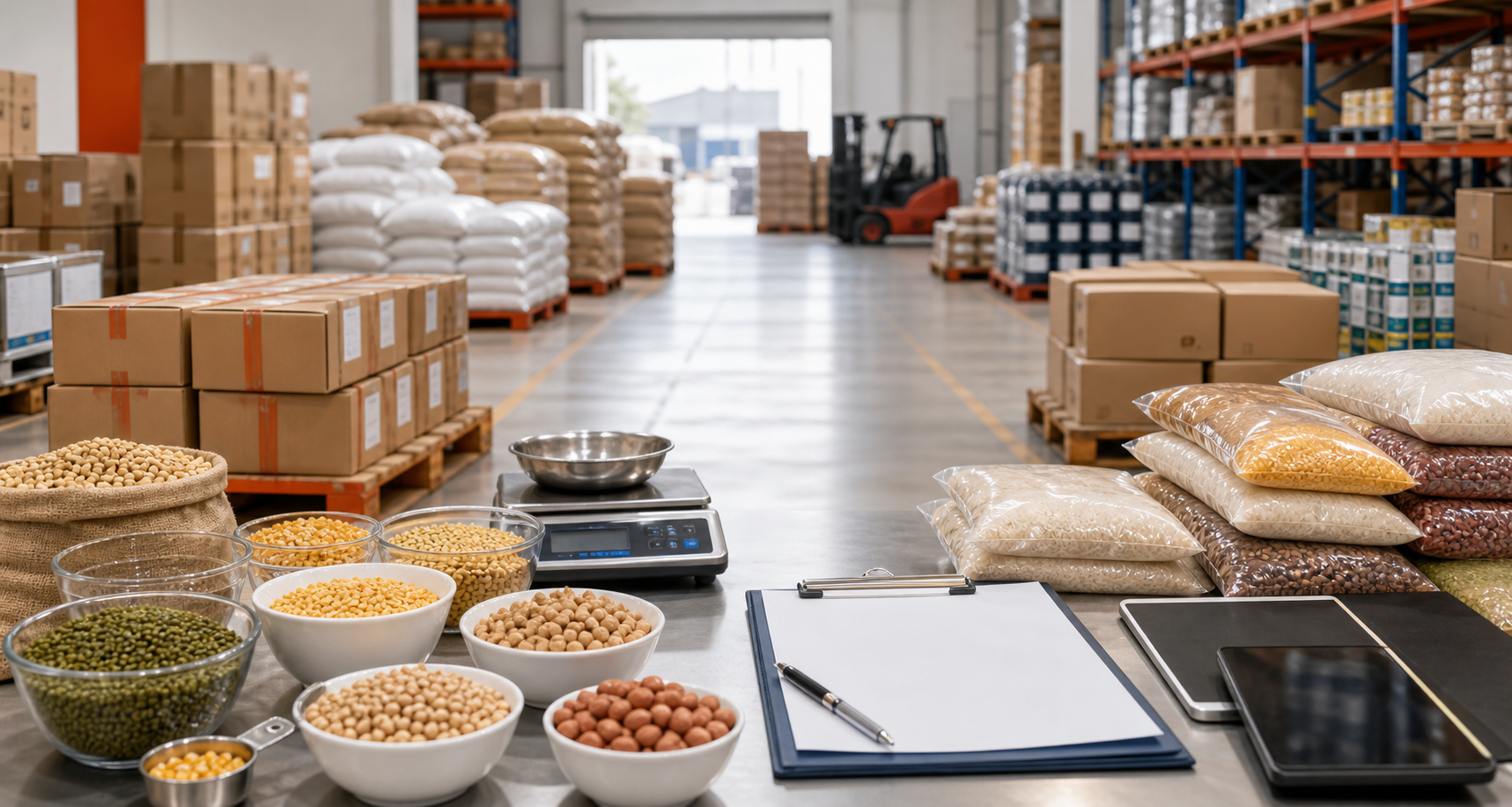 Quality check and procurement coordination for food commodities