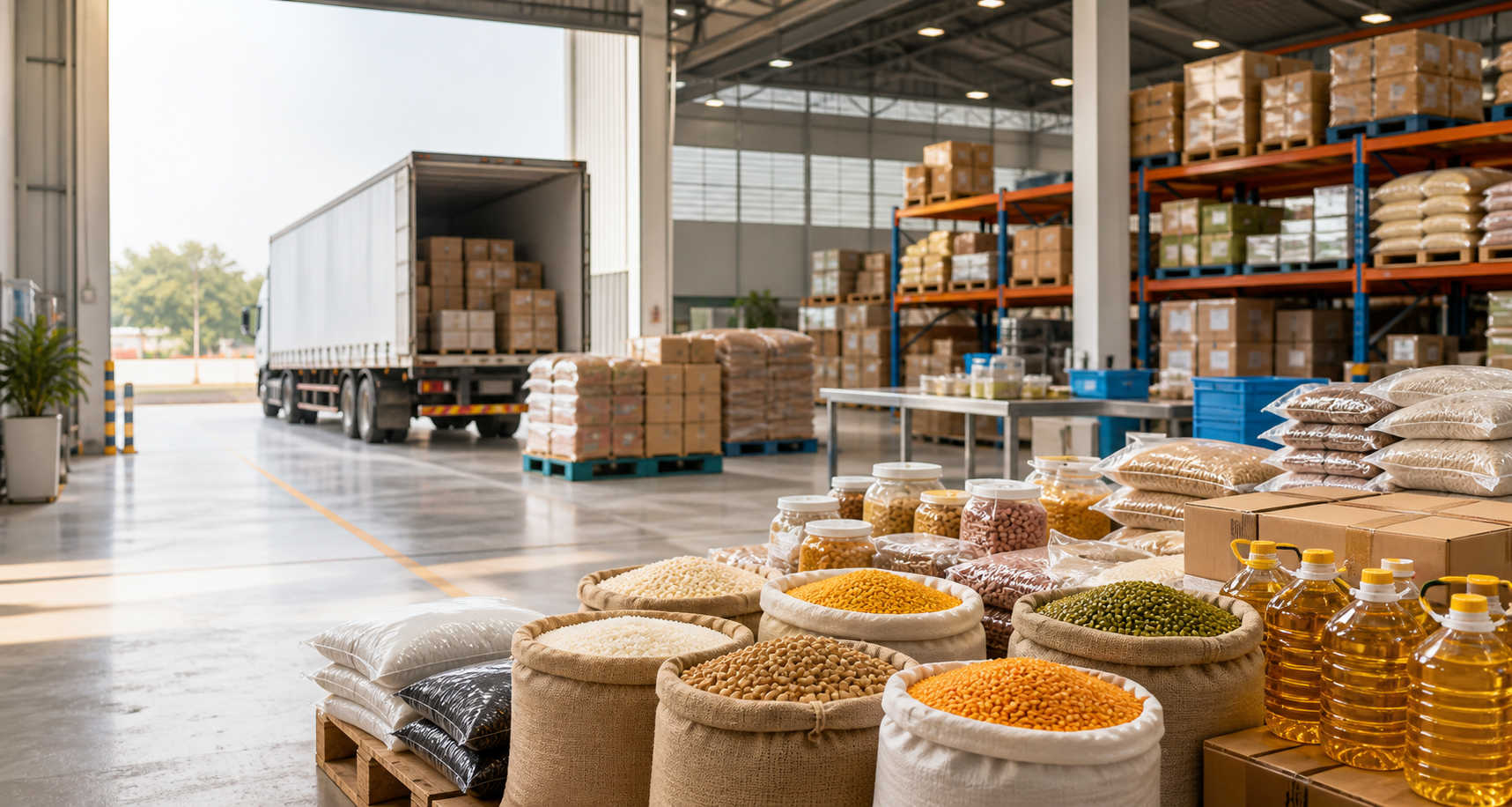 Organized agro commodity warehouse and dispatch operations